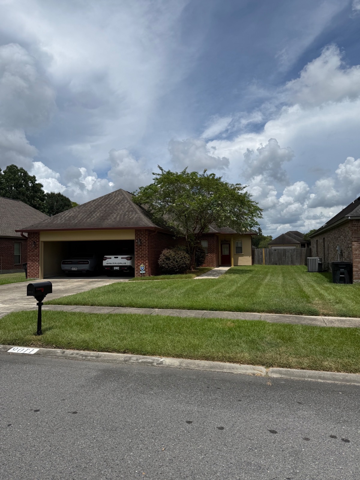 Lawn Mowing & Edging transformation Before